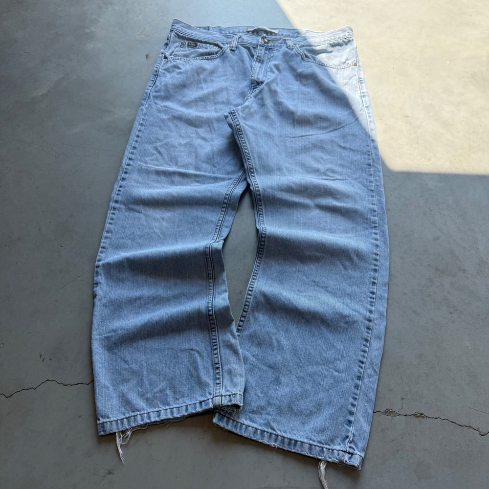 Lee Premium Select Mens Regular Bootcut Light Wash Denim Jeans 36x30 Blue